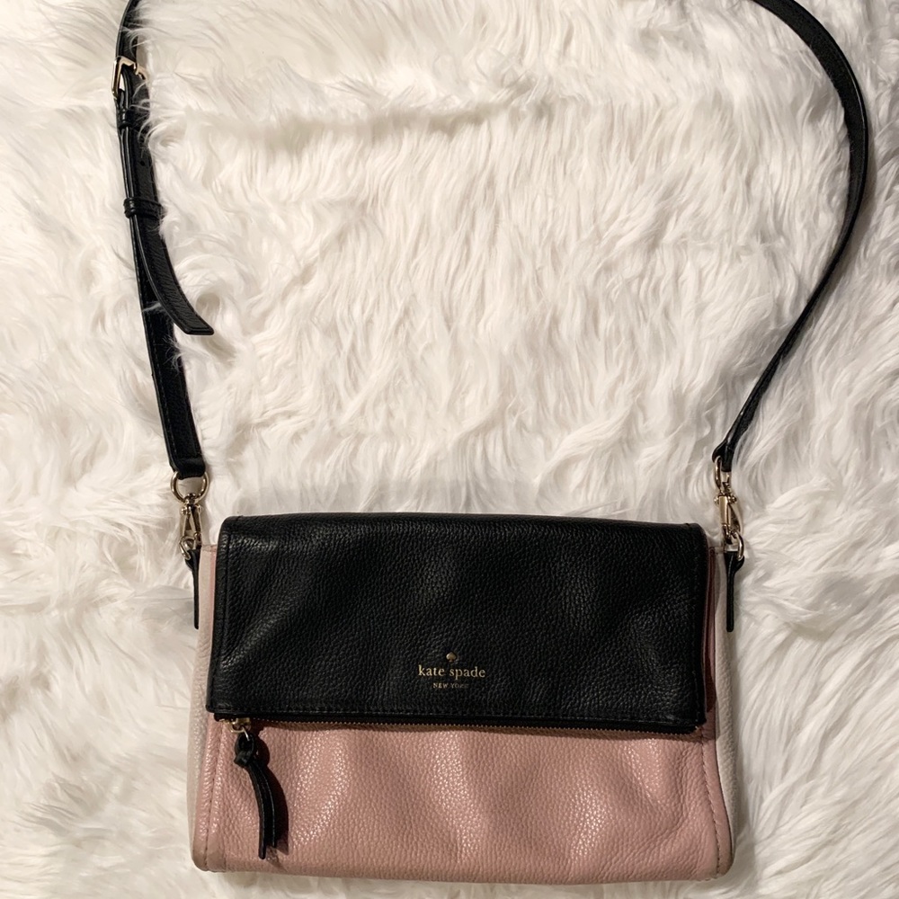 Kate Spade Foldover Leather Crossbody Bag